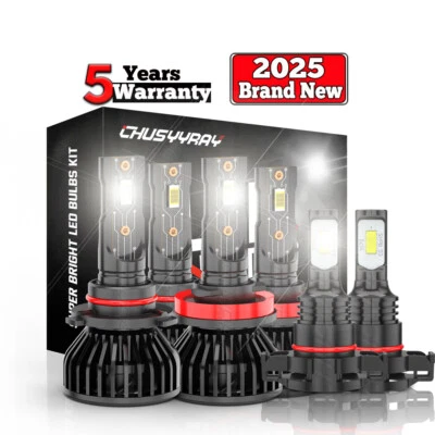 For Chevrolet Colorado 2015-2020 2021 2022 LED Headlight + Fog Light Bulbs Combo - Image 1 of 4