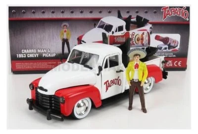 JADA 31968 Chevrolet - Chevy Pick-Up Tapatio 1953 With / Lucha Figurine - Blanc - Photo 1/2