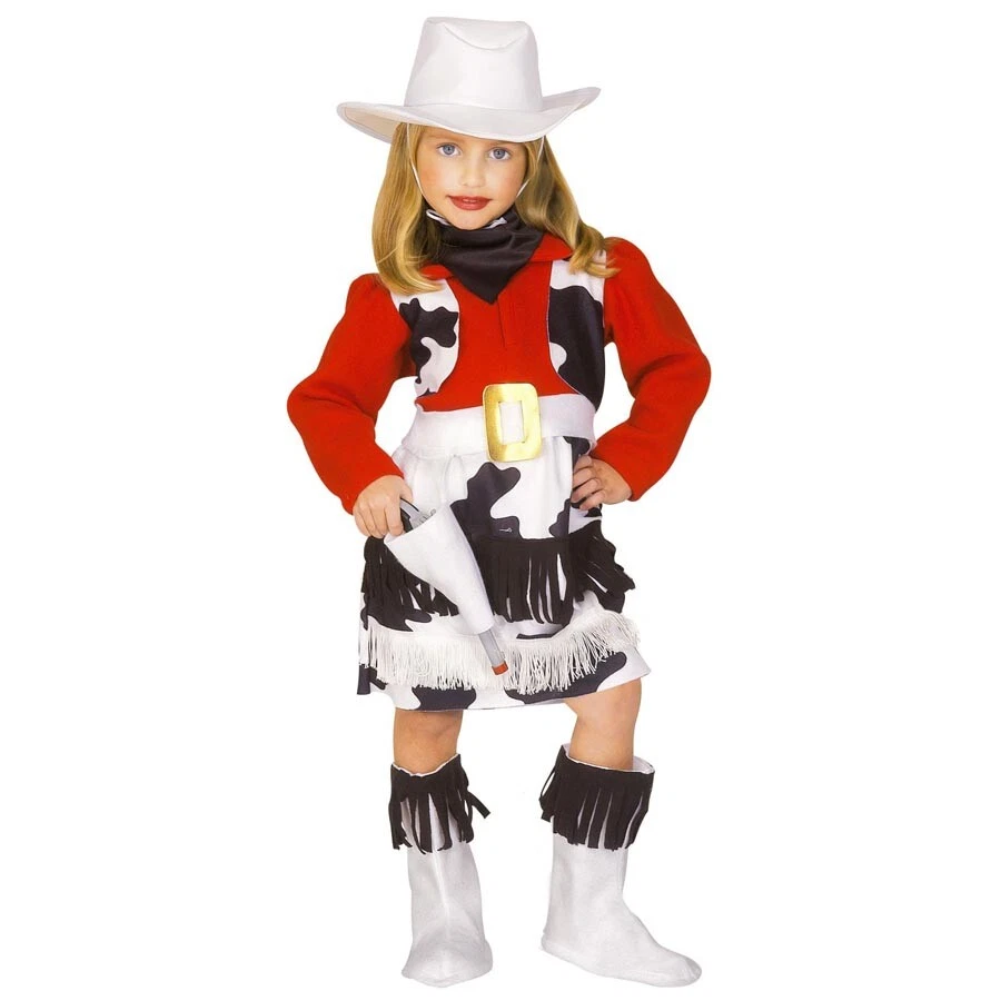 FYASA Cowgirl-Kostüm Für Mädchen – Mit Hemd, Rock & Gürtel, Western-Outfit Für Kinder