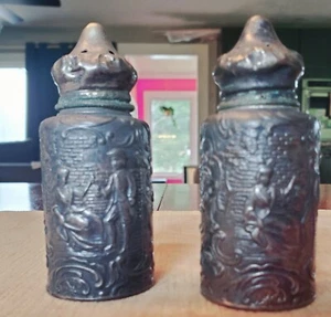 Salz & Pfefferstreuer DSP Co 201 versilbert Vintage Szenen - Bild 1 von 7