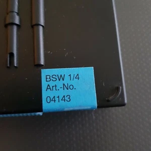 KIT REPARACIÓN ROSCA TALLER BOBINA V 1/4" BSW WHITWORTH NUEVO EN CAJA - Imagen 1 de 2
