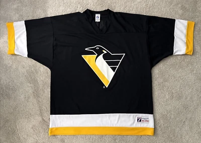 Camiseta de los Pittsburgh Penguins #10 Ron Francis Talla XXL Negra NHL De Colección Años 90 LOGO7 Foto 1 de 4