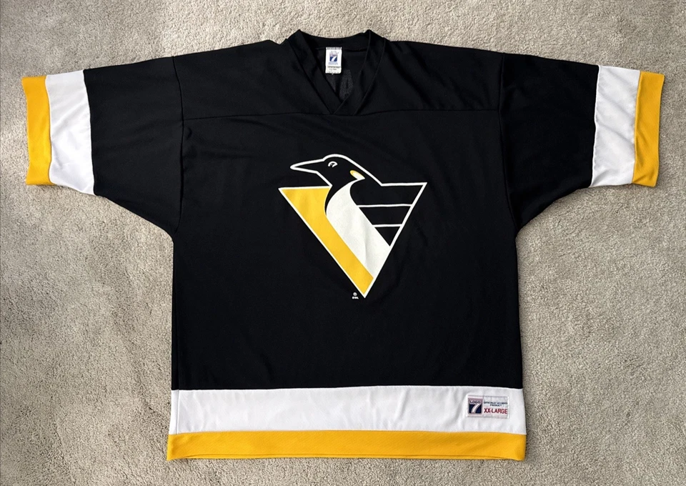 Camiseta de los Pittsburgh Penguins #10 Ron Francis Talla XXL Negra NHL De Colección Años 90 LOGO7 Foto 1 de 4