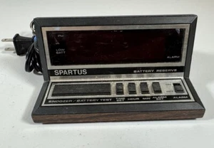 Reloj Despertador Digital Spartus Vintage Modelo 1140 Probado Funciona - Imagen 1 de 1