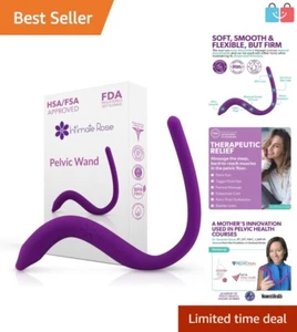 Non-Vibrating Pelvic Floor Massager in Medical Grade Silicone for Pain Relief - Picture 1 of 9