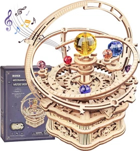 3D Puzzles for Adults-Starry Night Music Box Kit-Wooden Puzzles Science Gifts fo - Picture 1 of 6