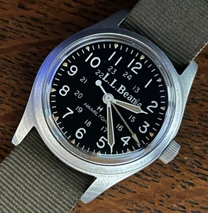 Reloj de Campo Militar LL Bean Hamilton Hacks Marcado 4x Lugares Reparado '25 ¡EXCELENTE! - Imagen 1 de 23