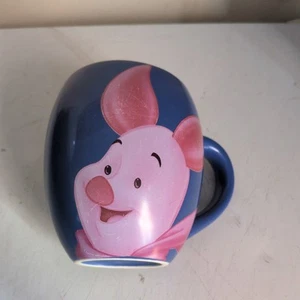 Walt Disney Official Tams Mug Barrel Blue Piglet Ceramic Cup Large Winnie Pooh - Picture 1 of 6