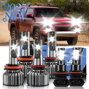 For Toyota 4Runner 2006-2008 2009 6Pcs LED Headlight Bulb Hi/Low+Fog Light Combo - Bild 1 von 11