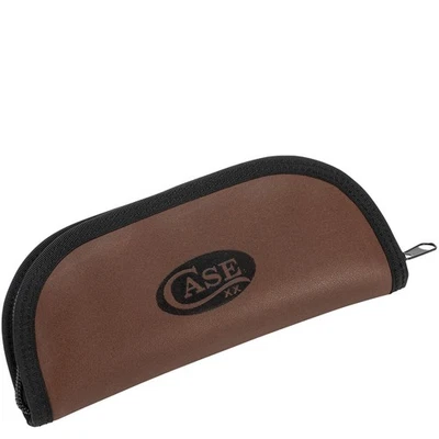 CASE XX KNIVES TACO POUCH - EMB GENUINE BROWN LEATHER #50282 - Image 1 of 2