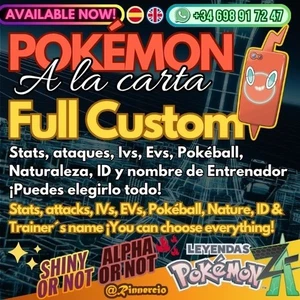 Customizable Pokemon on Demand Shiny & Alpha or not for Leyendas ZA Legends - Picture 1 of 6