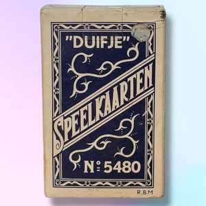 R.B.M 1890 "Duifje" Speelkaarten No.5480 Vintage Plastik Spielkarten Holland - Bild 1 von 10