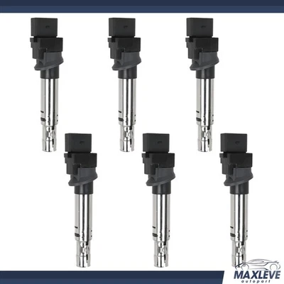 6 Ignition Coils For Volkswagen Touareg 4.2L 2016-2016 VW CC 3.6L 2009-2016 - Image 1 of 4