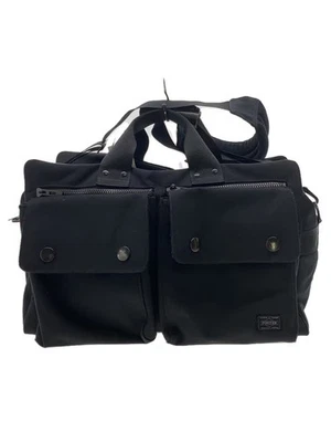 PORTER Business Boston Shoulder Bag, Polyester, Black - Image 1 of 4