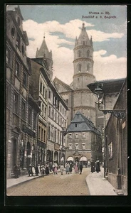 Worms a.R., Domblick von der Hagenstraße, Ansichtskarte - Picture 1 of 2