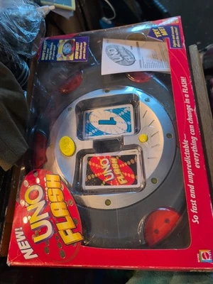 Uno Flash Electronic Card Game COMPLETE TESTED WORKS Mattel 2007 Family - Image 1 of 3