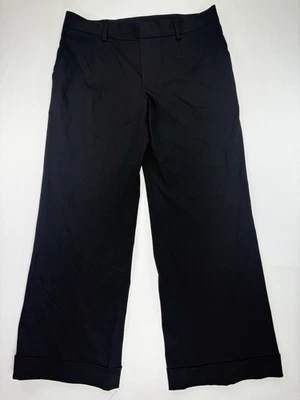 Jean Paul Gaultier FEMME Negro Lana Virgen Pierna Ancha Pantalones Italia Talla 10 Foto 1 de 4