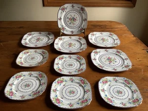 Royal Albert Petit Point 5 Salad Plates & 5 Bread Plates~ Set Of 10 - Picture 1 of 7