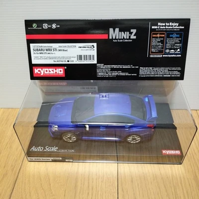Kyosho 1/27 SUBARU WRX STI WR Blue Auto Scale Collection Mini-Z Impreza ASC - Image 1 of 4