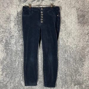 Pilcro Corduroy Pants Womens 31 High Rise Skinny Minimalist Quiet Luxury Stretch - Picture 1 of 10