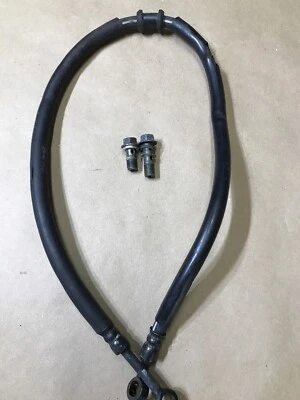 YAMAHA FZ6 2007-2009 BRAKE 2 HOSE FRONT BRAKE HOSE PART # 4S8-25873-00-00 - Image 1 of 4