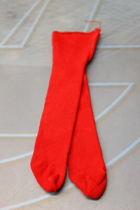 Famosa Lesly. Leotardos, medias, panties rojos. Y calcetines azul marino. 70's - Imagen 1 de 4