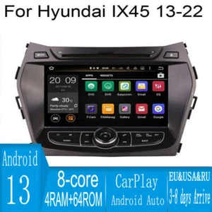 Car Android Gps Navigation Wifi 8" For Hyundai Ix45 Santa Fe 2013-2022 Radio - Picture 1 of 9
