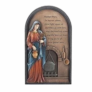 Joseph's Studio Kitchen Madonna Decorative Wall Plaque 9.25-inch Height - Picture 1 of 1