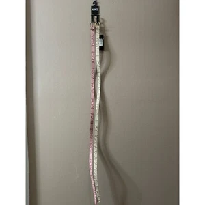 XOXO Set of 2 Pink & Beige w/Rhinestones Women's Size M / L Skinny Belts NEW - Picture 1 of 5