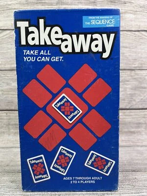 VTG Take Away Card Game by Jax Ltd 2000 From Makers Of Sequence No Instructions - Image 1 of 4