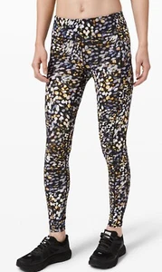 Lululemon Speed Up MR Tight 28” Size 4 Black W Pattern $108.00, Pockets, Mid Ris - Picture 1 of 5