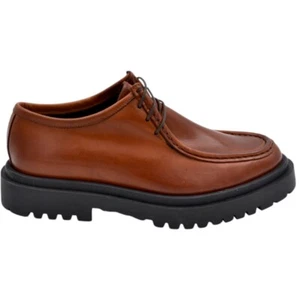 Scarpe uomo stringate ls ingegniere vera pelle nappa cuoio spazzolato suola alta - Foto 1 di 3