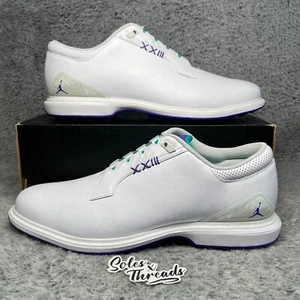 Air Jordan ADG 5 Golf Shoes Size 13 WIDE Men White Grape Ice FQ7874-100 - Picture 1 of 9