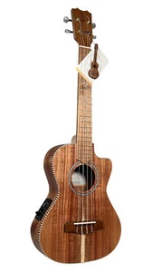 APC TTCW Tenor Ukulele Solid Koa-Acacia With Cutaway And Pickup - Picture 1 of 8