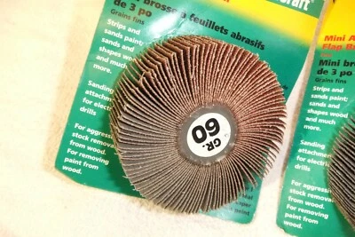 3 Inch Mini Abrasive flap brush Strip And Sands Paint Attachement For Drills  - Изображение 1 из 4