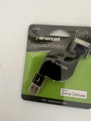 Enercell Retractable Charger For iPod Touch And Older I Phones 2.5 Feet - Image 1 of 2