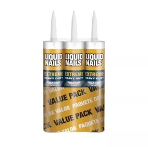 (3 Pack) Liquid Nails Extreme Heavy Duty 10 oz. White Construction Adhesive - Picture 1 of 1