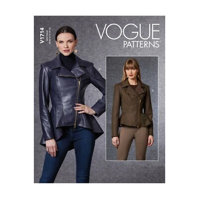 Vogue Schnittmuster V1714 - Jacke mit Schösschen - Reverskragen - Bild 1 von 4