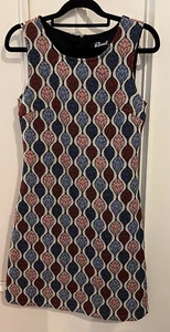 Revival Size 6 Heavyweight Tapestry Boho Retro Style Lined Sleeveless Dress - Picture 1 of 5