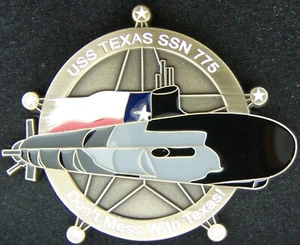 USS Texas SSN 775 Navy Challenge Coin - Picture 1 of 2