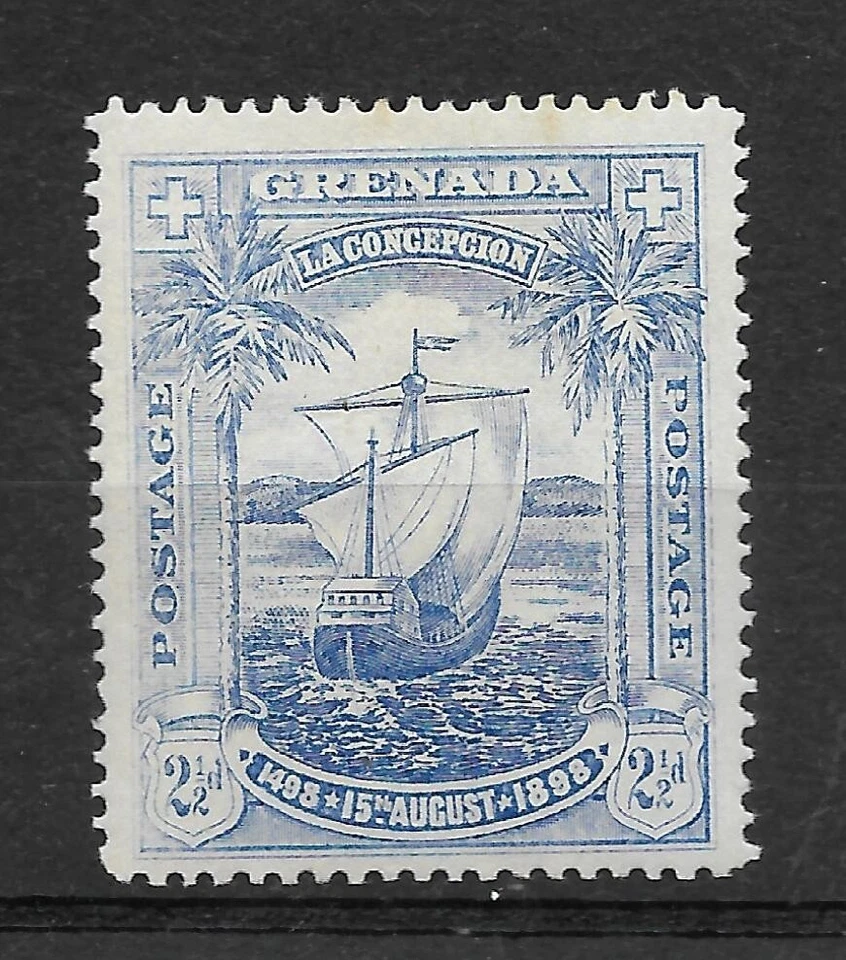 BRITISH GRENADA Yv# 37a MH Different Paper VF - Image 1 of 1