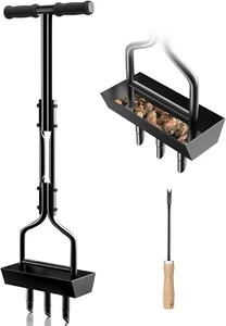 EEIEER Rasenlüfter, Aerifizierer Für Rasen Hohlspoon Mit Ablageschale Und Garten - Bild 1 von 10