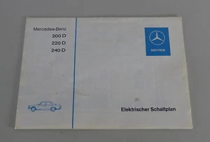 Elektrischer Schaltplan Mercedes W123 200 D / 220 D / 240 D Diesel Stand 01/1976 - Bild 1 von 1