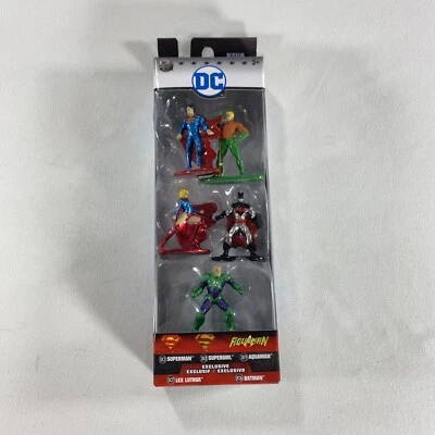 Jada Toys Nano Metalfigs DC Comics Pack B Superman Batman Aquaman Supergirl - Image 1 of 4