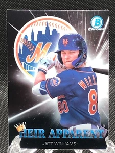 JETT WILLIAMS 2023 BOWMAN CHROME**HEIR APPARENT**HA-12 METS - Picture 1 of 2