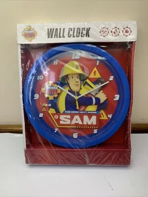 Fireman Sam Wall Clock 24.5cm Diameter  NEW Sealed - Image 1 of 4
