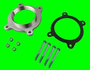 Silver Throttle Body Spacer For Silverado 1500 Suburban Sierra 1500 Yukon 5.3LV8 - Picture 1 of 1