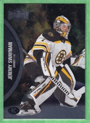 2021-22 Skybox Metal Universe Rookie #170 Jeremy Swayman Boston Bruins - Image 1 of 2