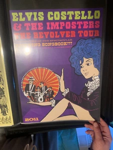Elvis Costello and the Imposters Tour Poster The Revolver British Pop Music MINT - Picture 1 of 2