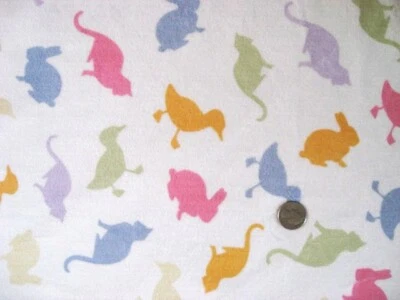 PASTEL BEBÉ ANIMAL MINKY ABRAZO SUAVE SEDOSO FELPA COSER EDREDÓN TELA ARTESANAL PRECORTADO Foto 1 de 4